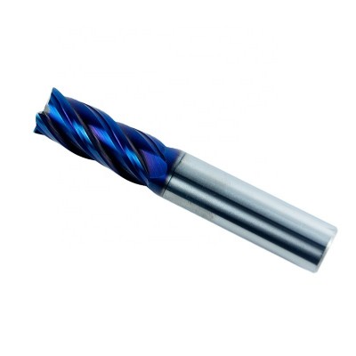 RLD  highly-efficient HRC65 blue nano solid carbide square end mill fresas cutting tool for high hardness mold steel